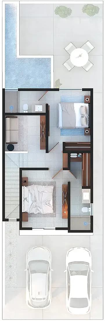 Upper-floor layout