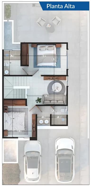 Upper-floor spaces